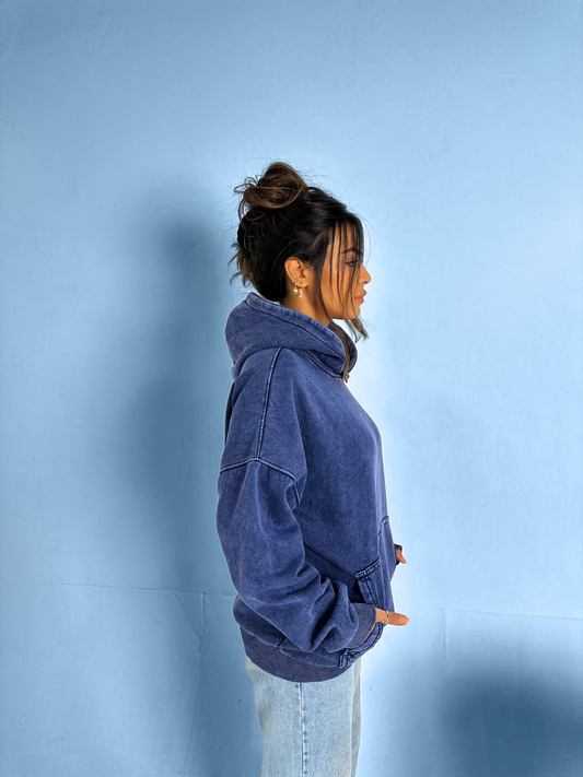 Electric Wave Washed Hoodie